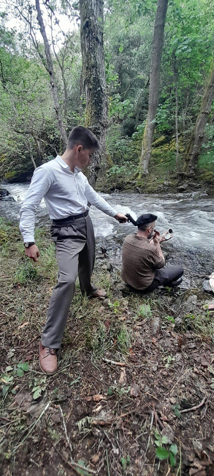 Recreación de la manera en la que se cuenta que murió Girón.
