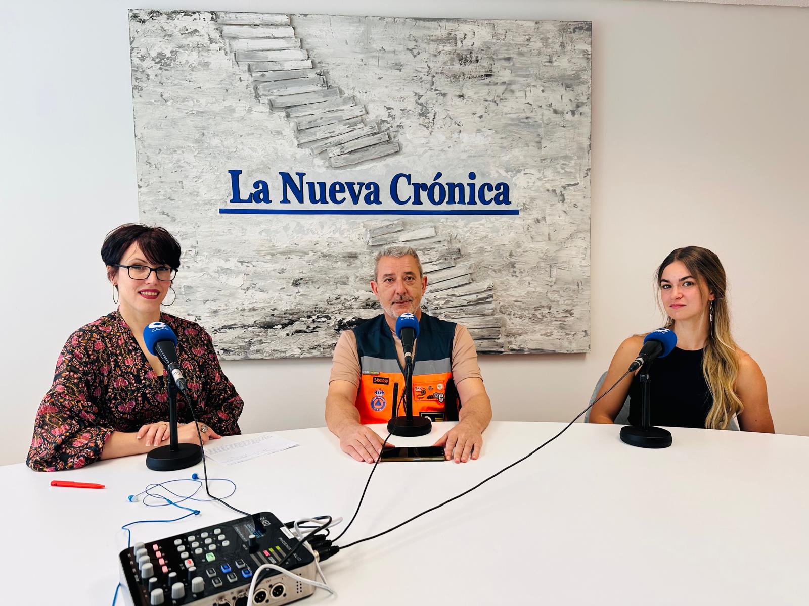 Santos García, jefe de Protección Civil de León, durante la entrevista en el porgrama de Entre Nosotras de Cope León | L.N.C.