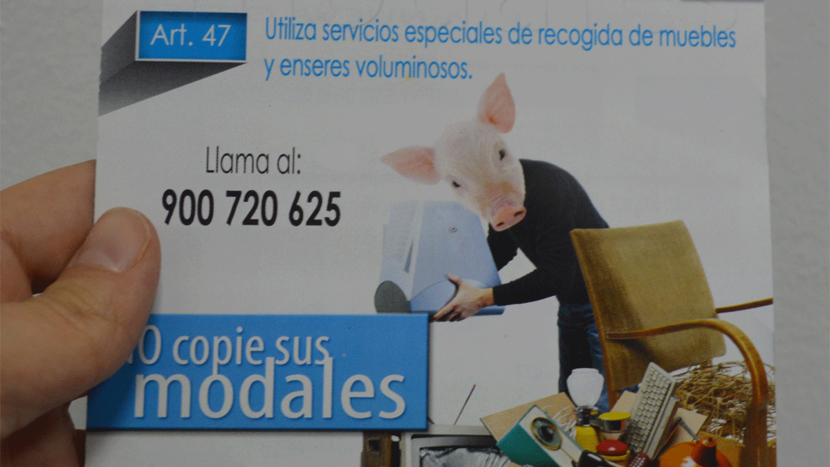 Folleto sobre la campaña de la concejalía de Medio Ambiente. | L. N. C.