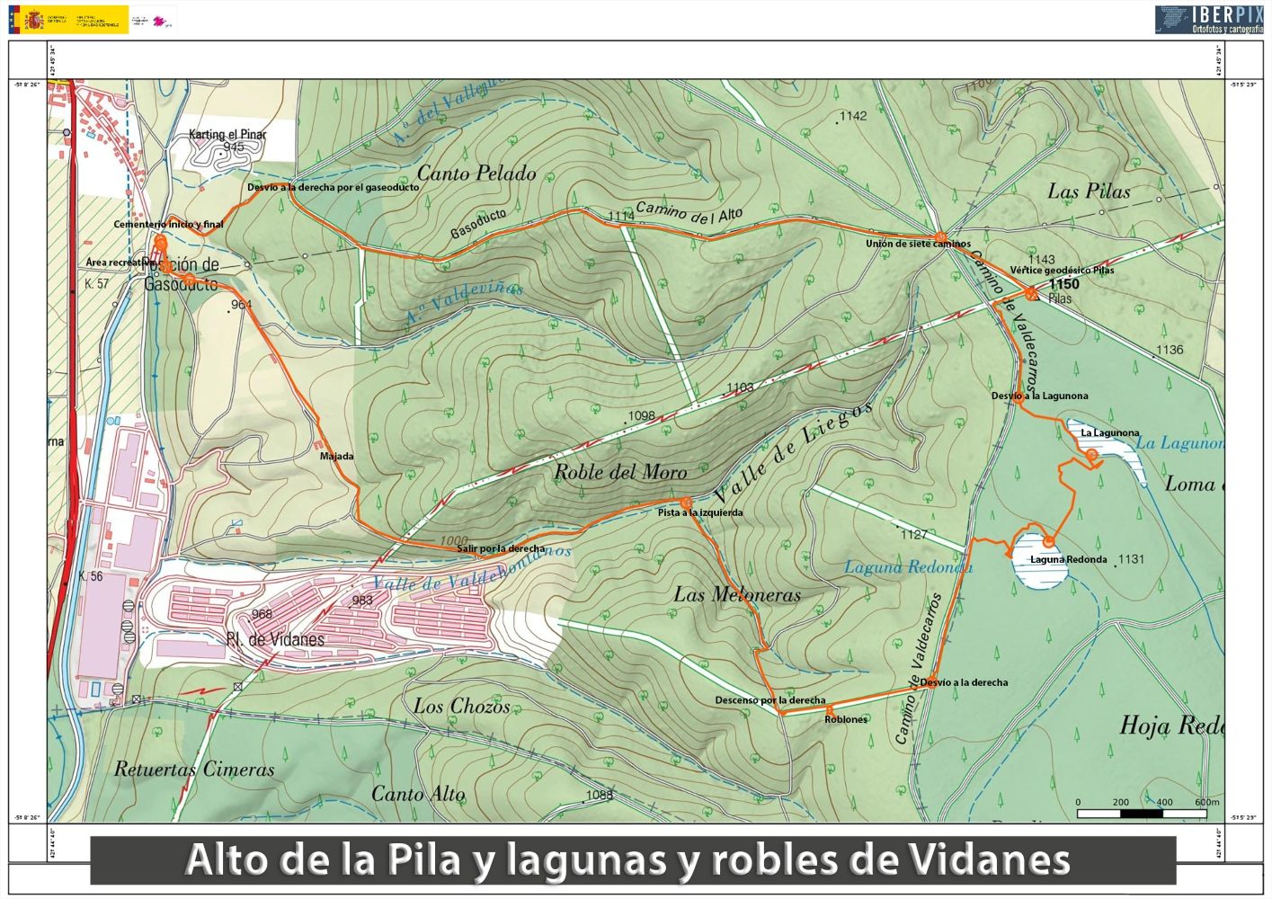 Imagen Mapa lagunas de Vidanes (1)