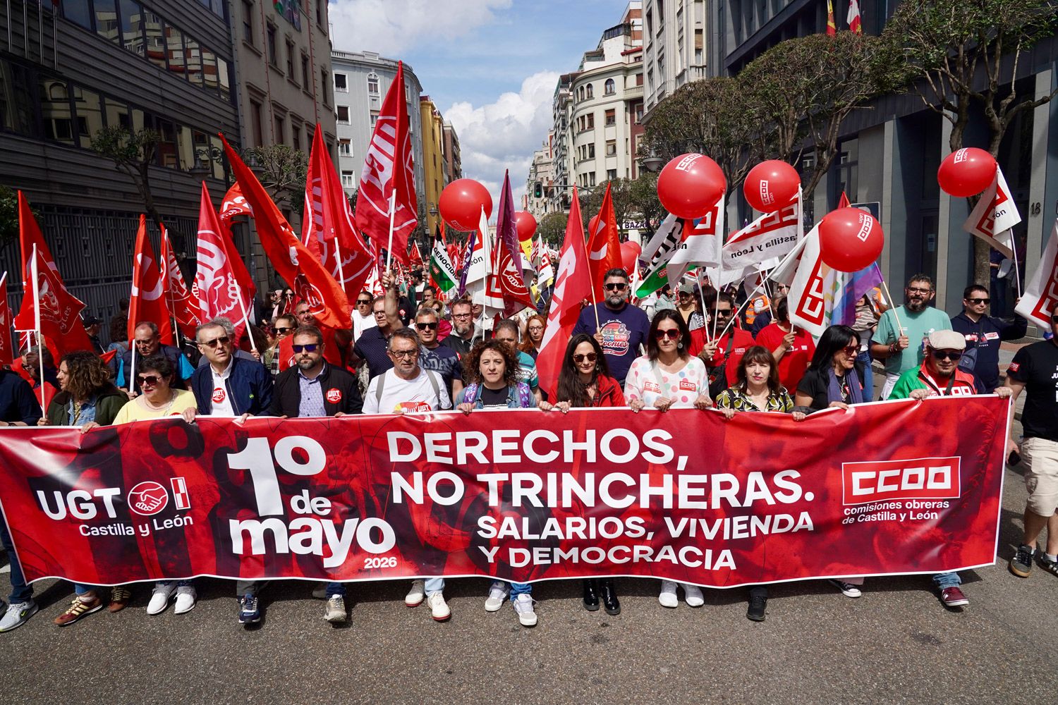 Manifestación del 1 de mayo en León.  | CARLOS S. CAMPILLO (ICAL)