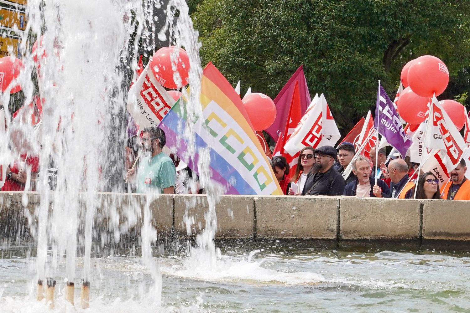 Manifestación del 1 de mayo en León.  | CARLOS S. CAMPILLO (ICAL)