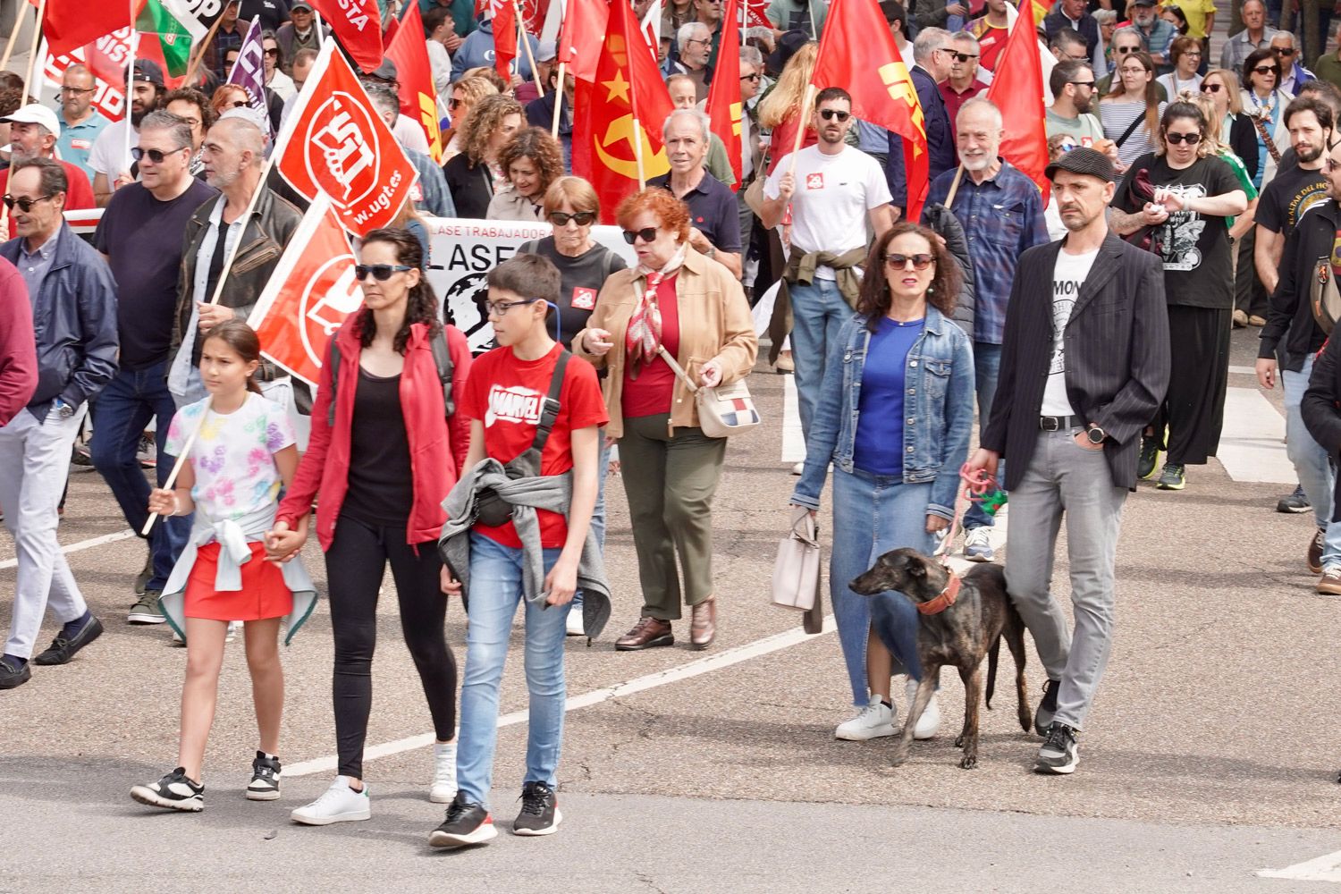 Manifestación del 1 de mayo en León.  | CARLOS S. CAMPILLO (ICAL)