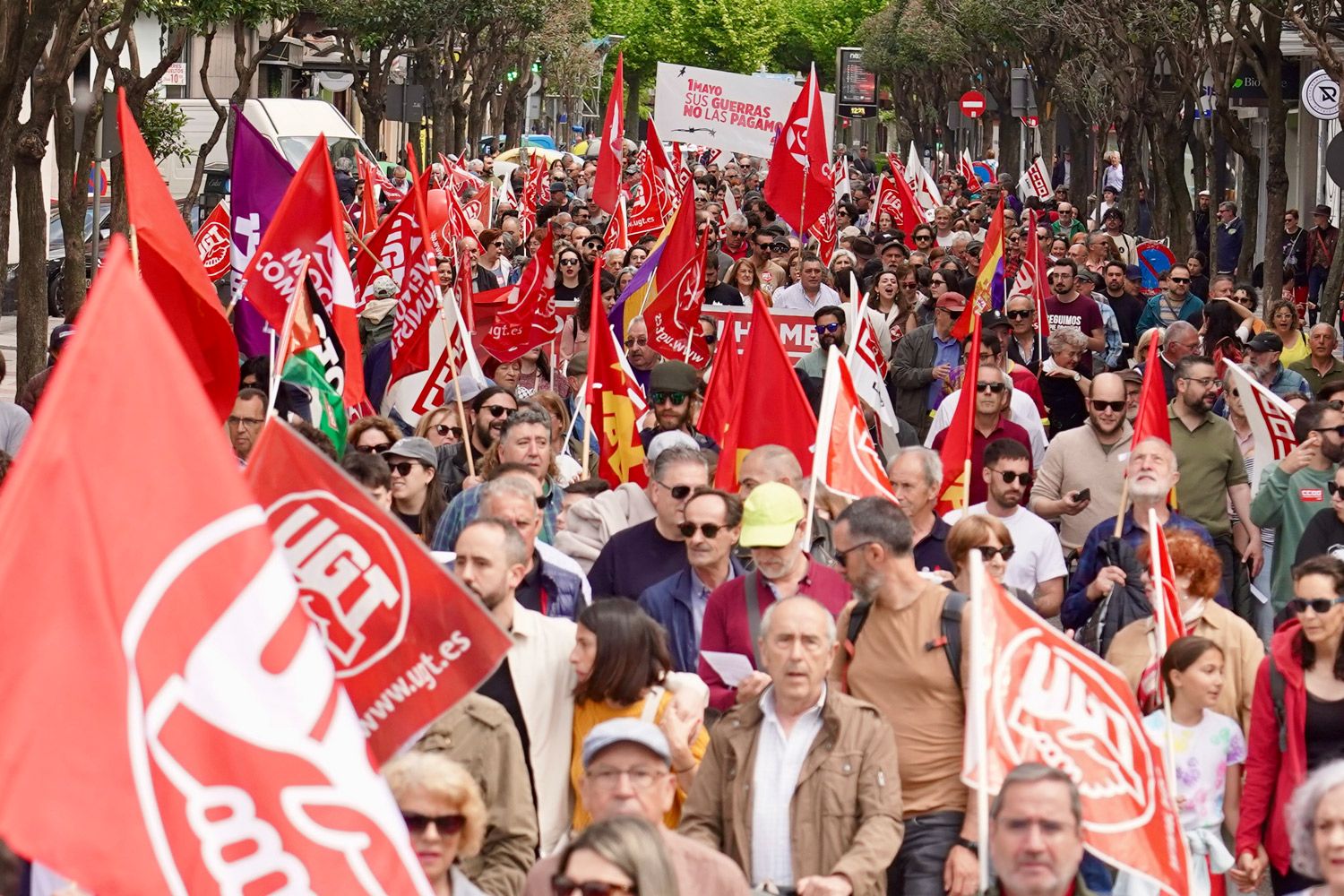 Manifestación del 1 de mayo en León.  | CARLOS S. CAMPILLO (ICAL)