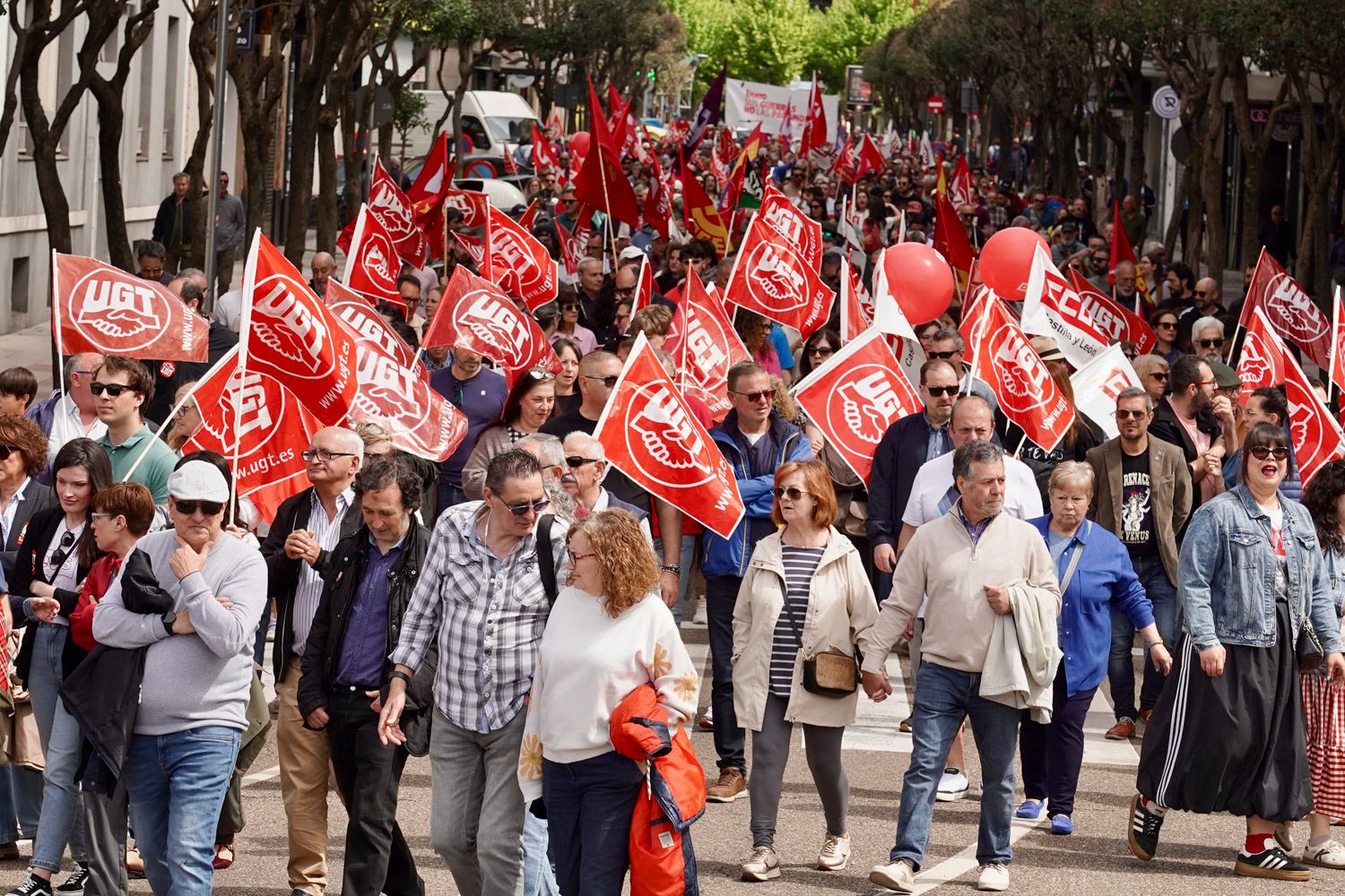 Manifestación del 1 de mayo en León.  | CARLOS S. CAMPILLO (ICAL)
