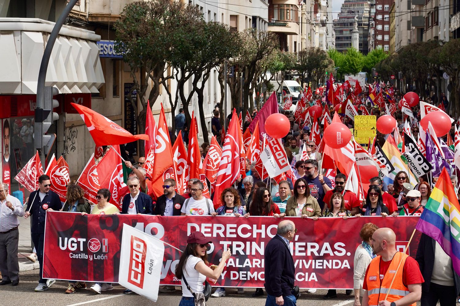 Manifestación del 1 de mayo en León.  | CARLOS S. CAMPILLO (ICAL)