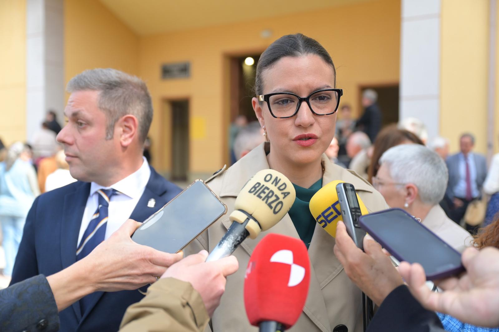 La concejala de Presidencia en Ponferrada, Lidia Coca. | L.N.C.