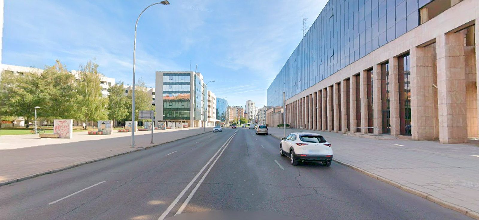 Zona de la calle Cruz Roja donde UPL propone la actuación