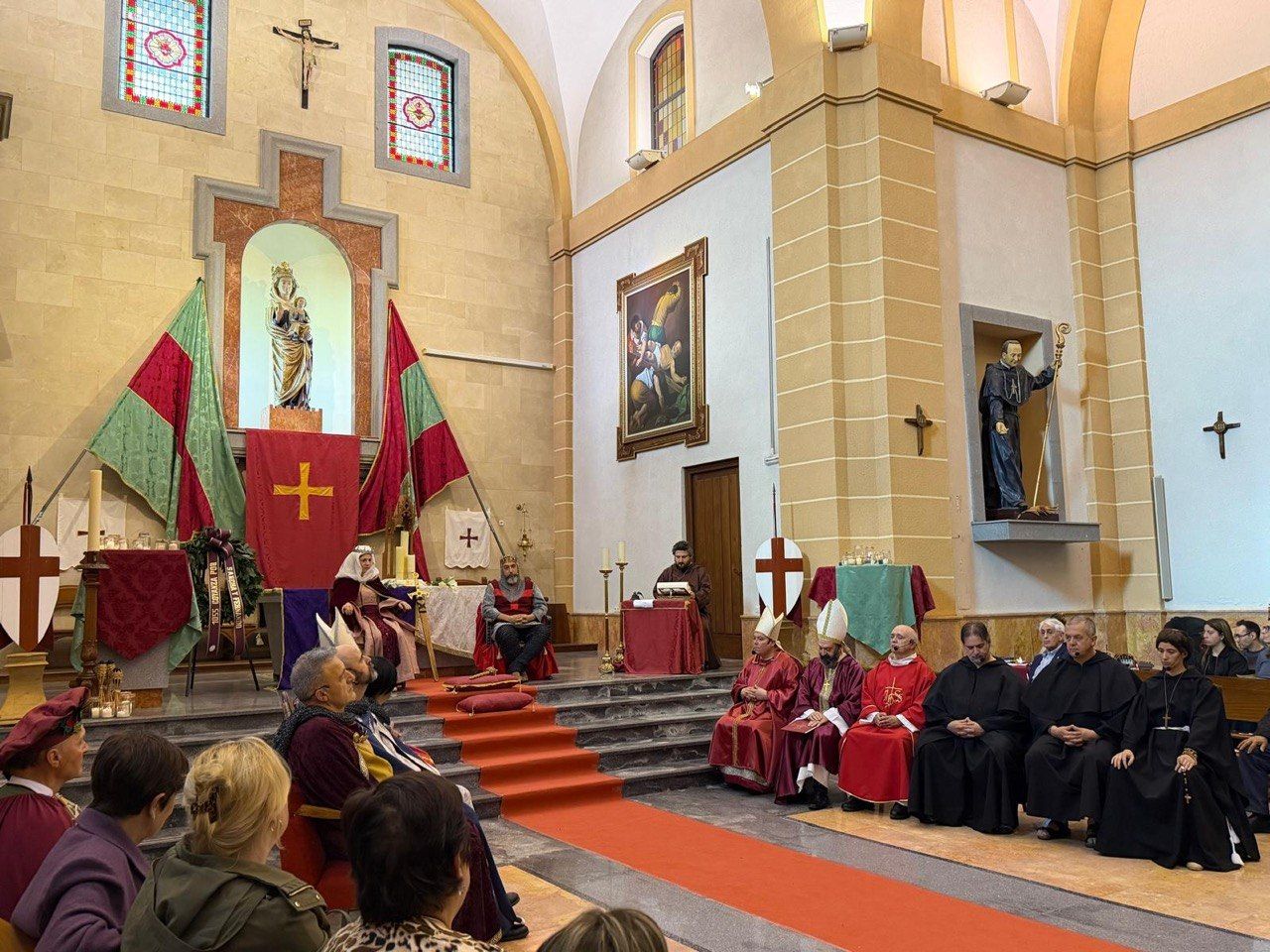 Recreación del Concilio de Coyanza en la Iglesia de Nuestra Señora del Castillo Viejo. | L.N.C.