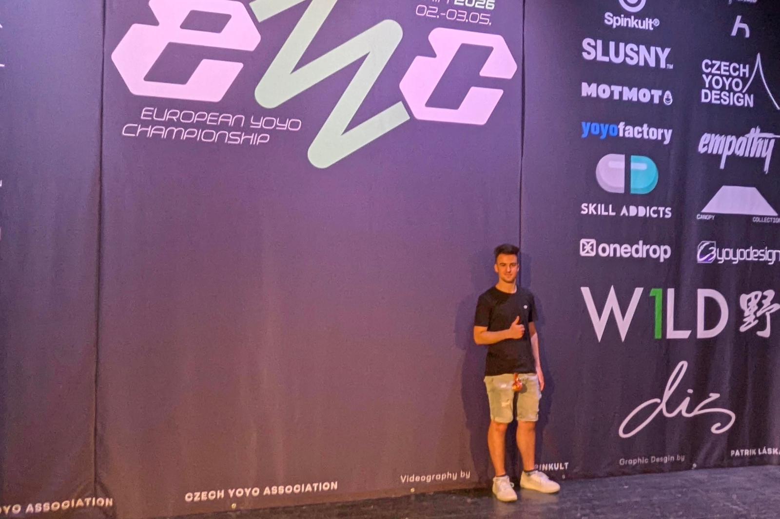 Héctor Fidalgo durante el reciente campeonato de Europa. | L.N.C.