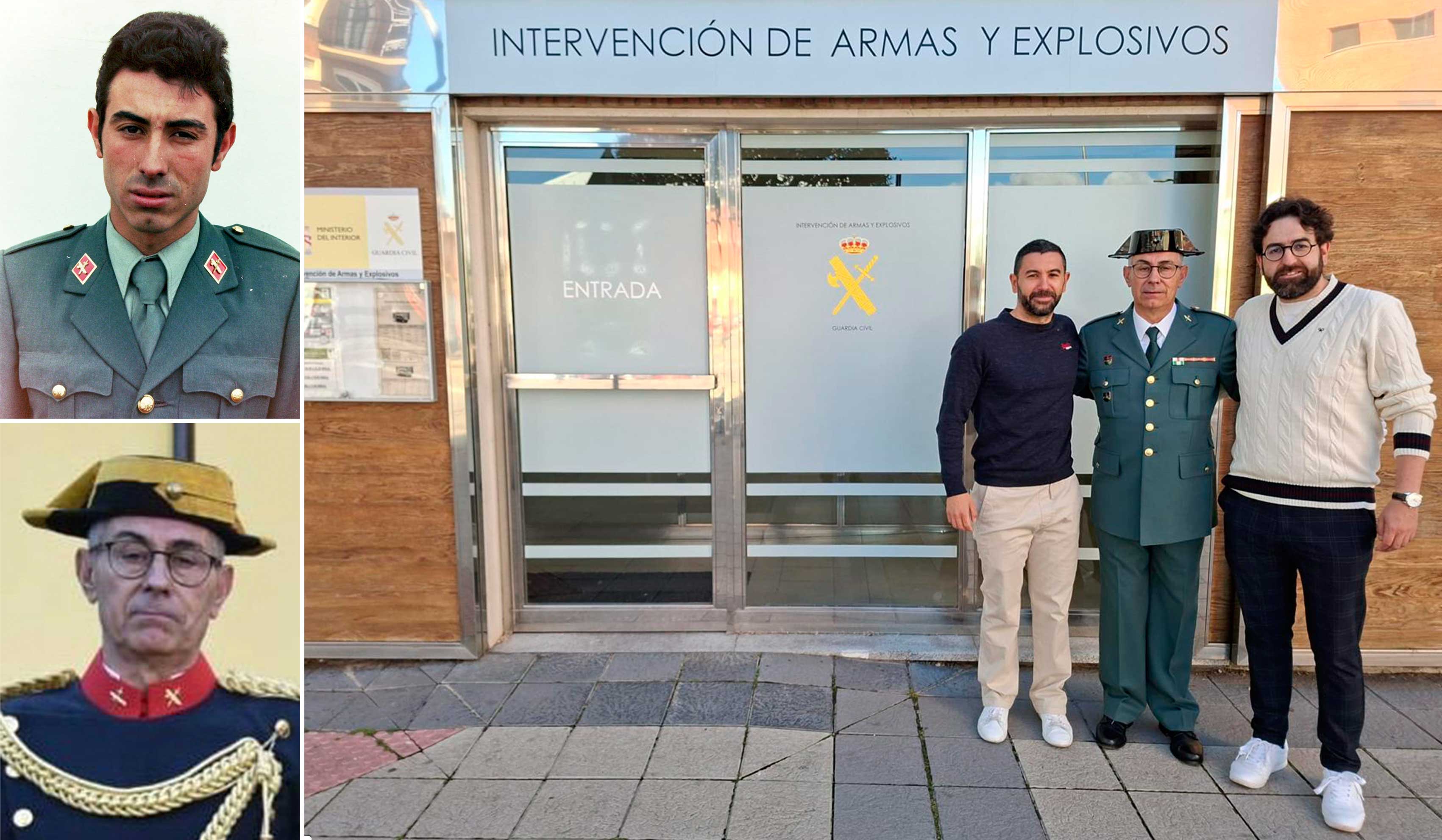 Baldomero estuvo acompañado durante el homenaje en la Comandancia de León por sus dos hijos, Óscar y Martín. | L.N.C.