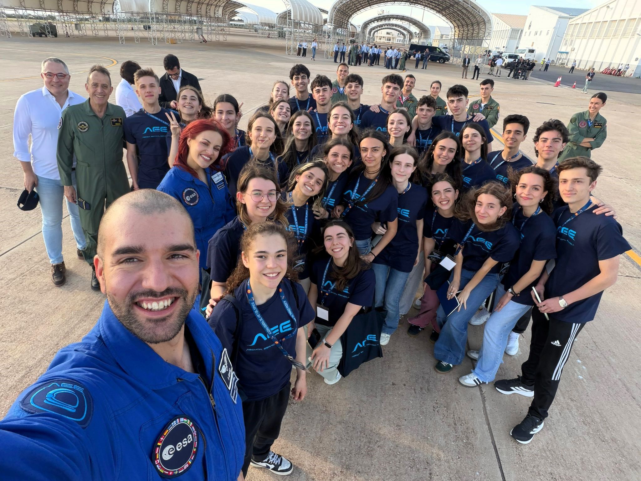 Foto de familia de los participantes en la experiencia