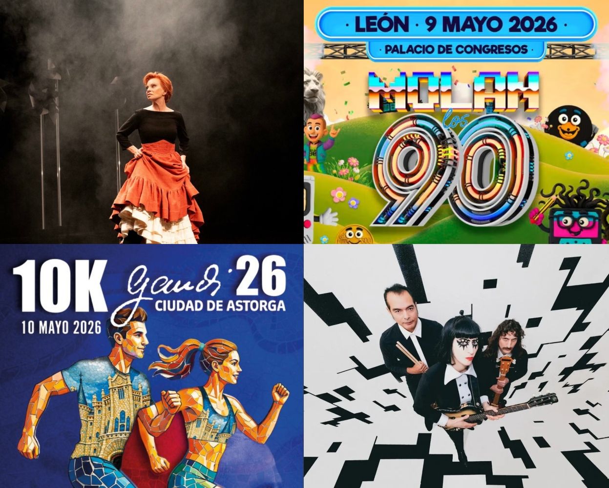 ‘Molan los 90’, Paloma San Basilio, The Jackets y los 10K Ciudad de Astorga, este fin de semana en León