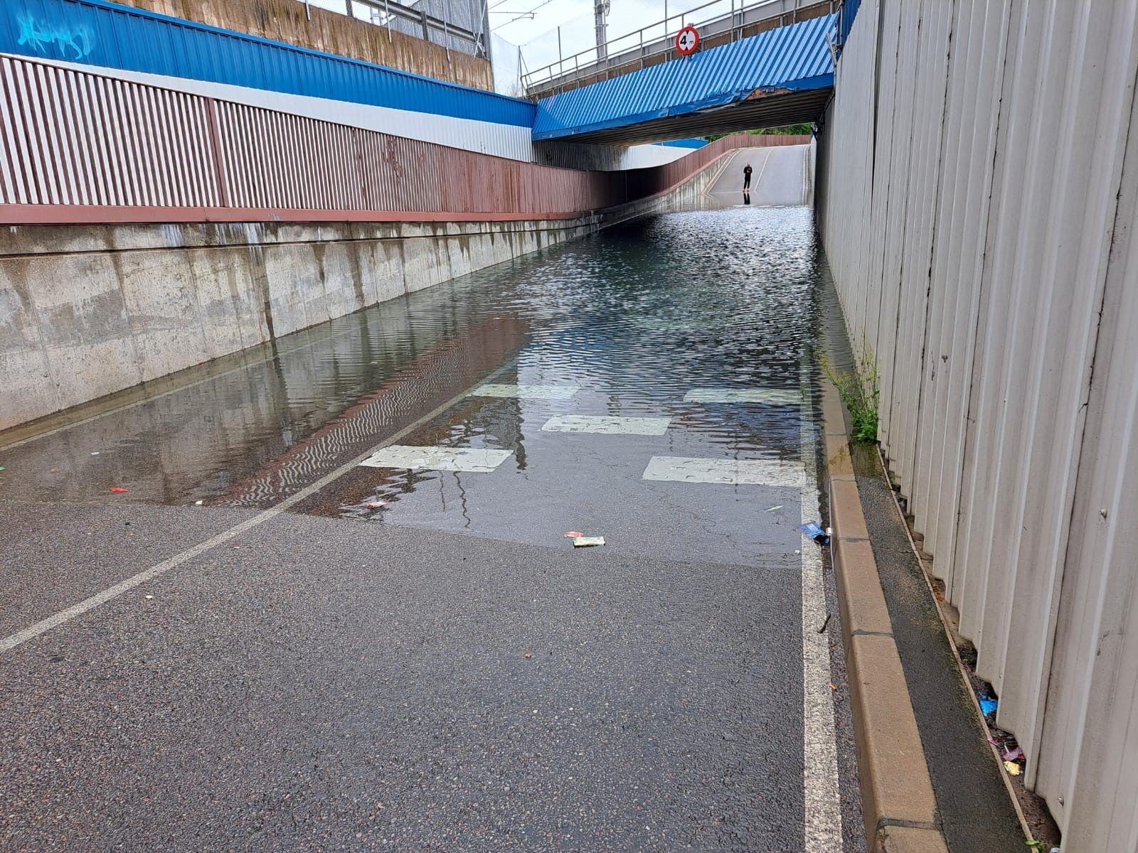 Nueva inundacion en el túnel de Príncipe en San Andrés del Rabanedo | L.N.C.