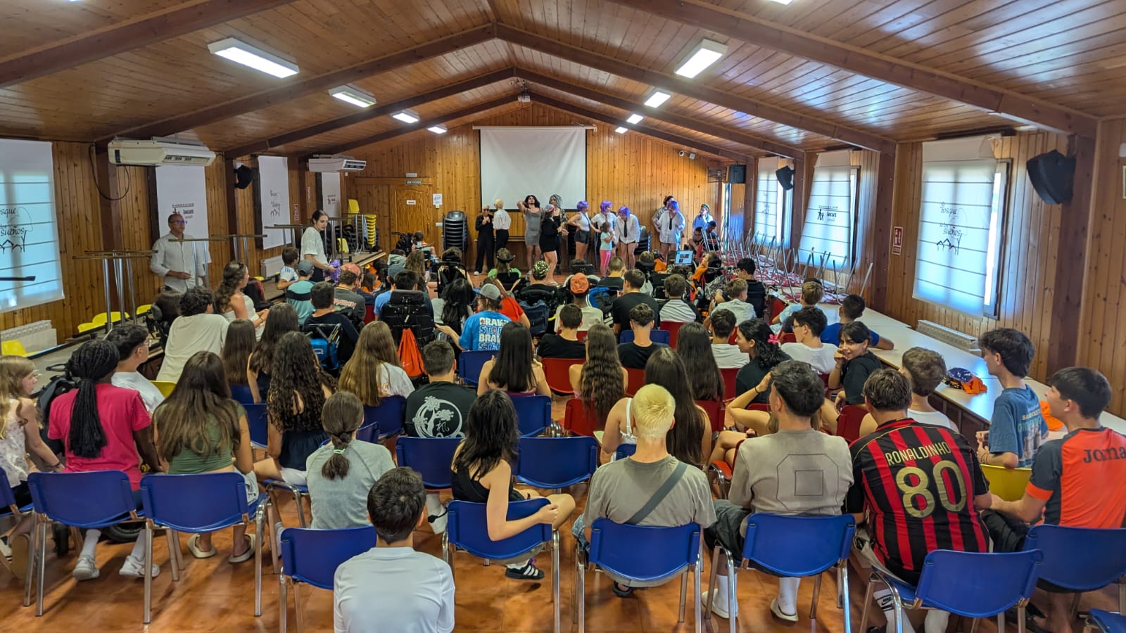 Campamento Aspaym en la edición del año pasado. Campamento Aspaym en la edición del año pasado.