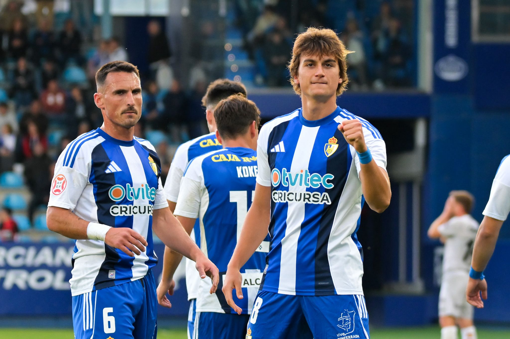 Slavy volvió a anotar el pasado sábado en la victoria ante el Real Avilés, consiguiendo su cuarto gol de la temporada. QUINITO