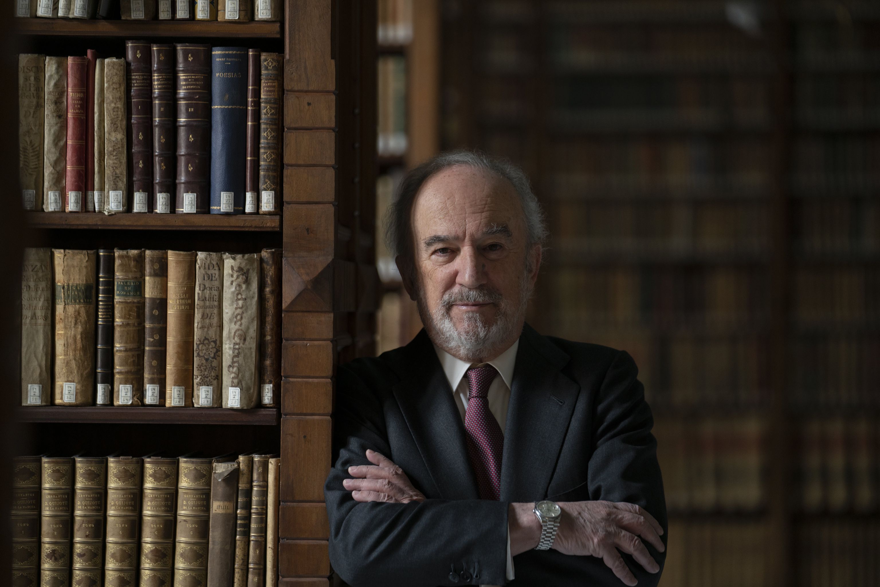 Santiago Muñoz Machado preside el pleno de la RAE este jueves en León. | REAL ACADEMIA ESPAÑOLA