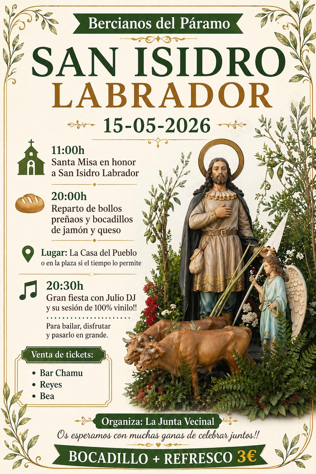Cartel de Bercianos del Páramo.
