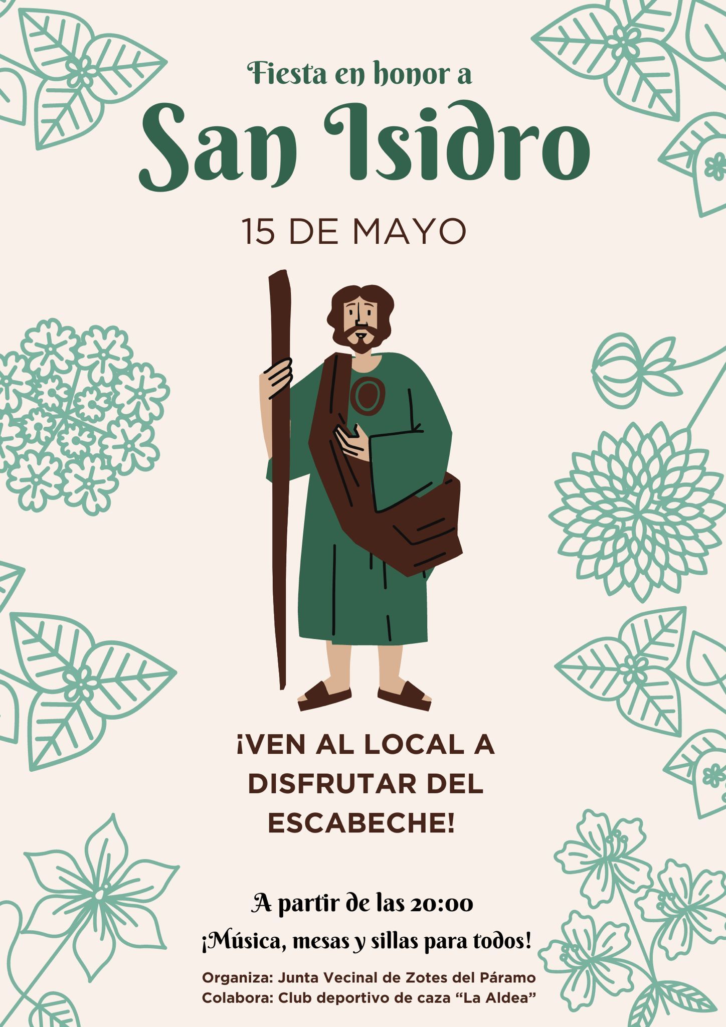 Cartel de Zotes del Páramo.
