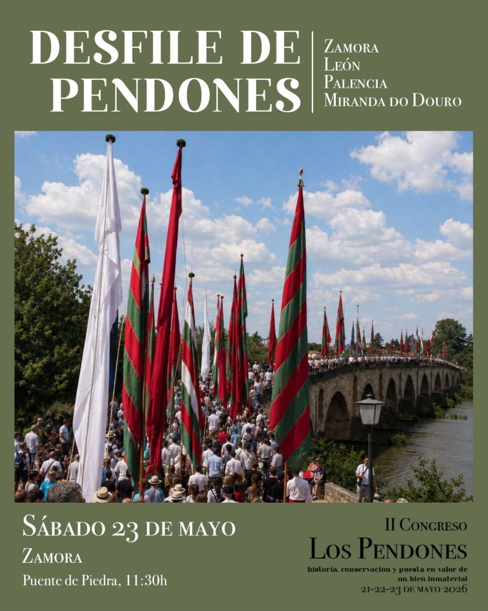 Desfile del II Congreso ‘Los Pendones: historia, conservación y puesta en valor de un bien inmaterial’ | L.N.C.