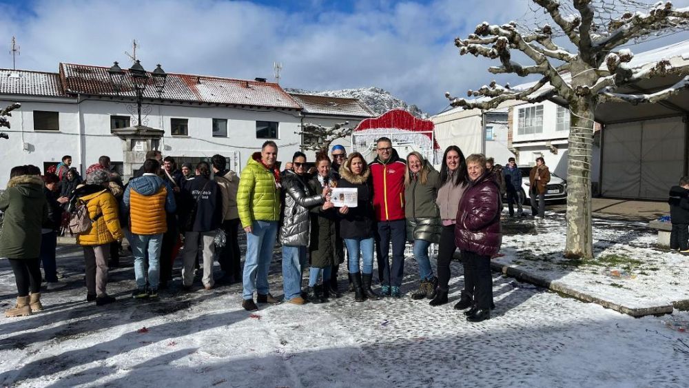 Celebración del 'Gordo' de Navidad que tanta polémica generó posteriormente. | L.N.C.