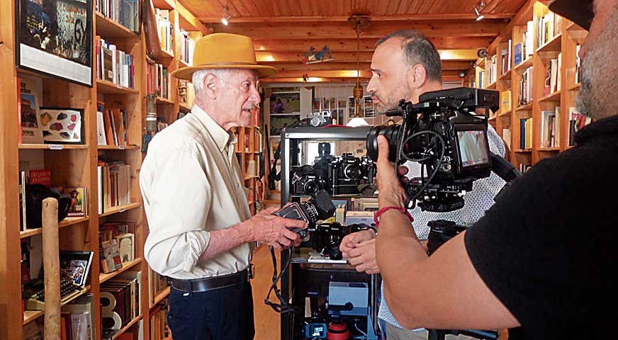 Un momento de la grabación del documental ‘Memoria revelada'. | L.N.C.