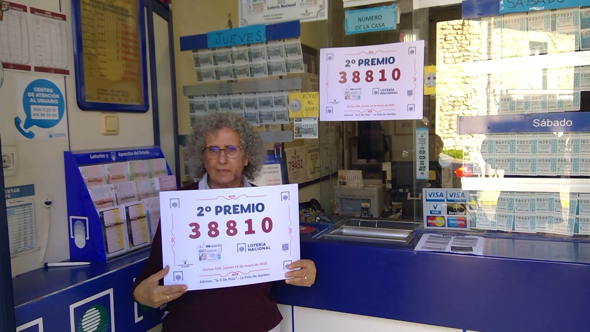 El segundo premio de Lotería Nacional vendido ayer en Pola de Gordón. | L.N.C.