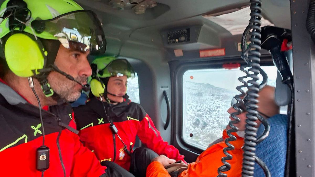 Rescatan al peregrino extraviado en el Camino de Santiago en Buiza
