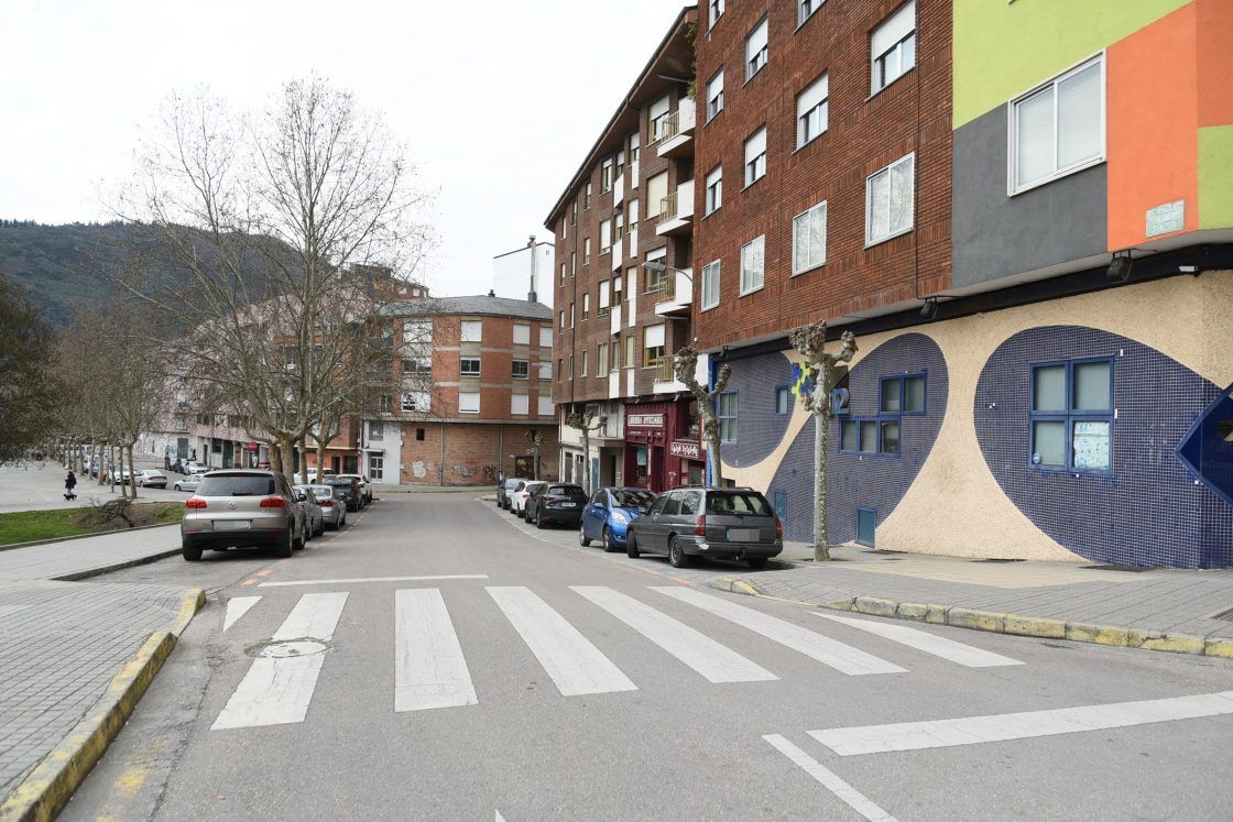 Calle Hermanos Pinzón en Ponferrada. 