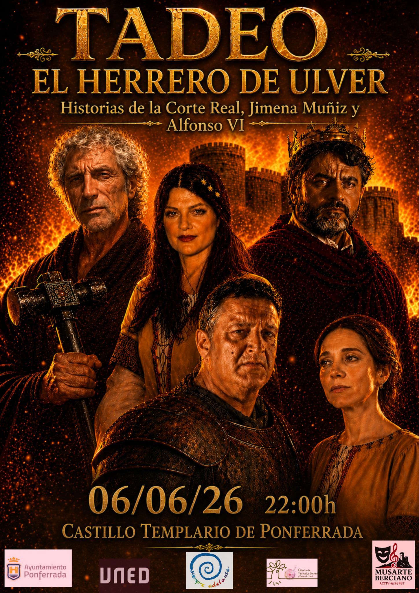 Cartel de la representación teatral. Cartel de la representación teatral.