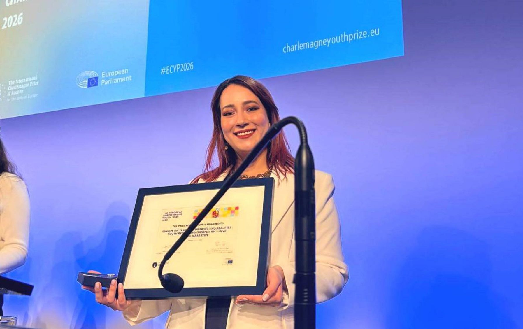 La estudiante de la ULE Daniela Orozco