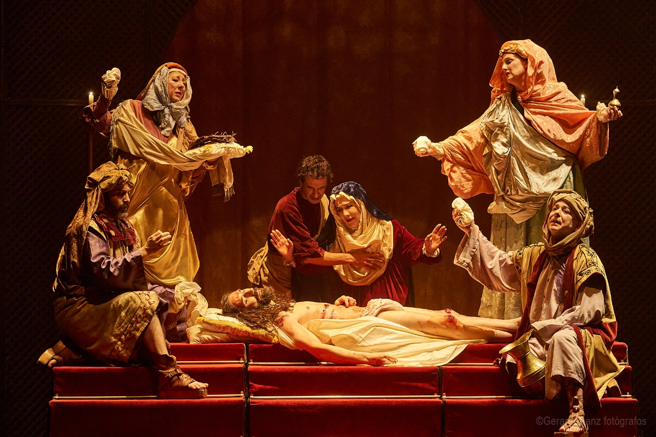 Una imagen de la 'Pasión' de Teatro Corsario, que recala este jueves en el Auditorio de León.