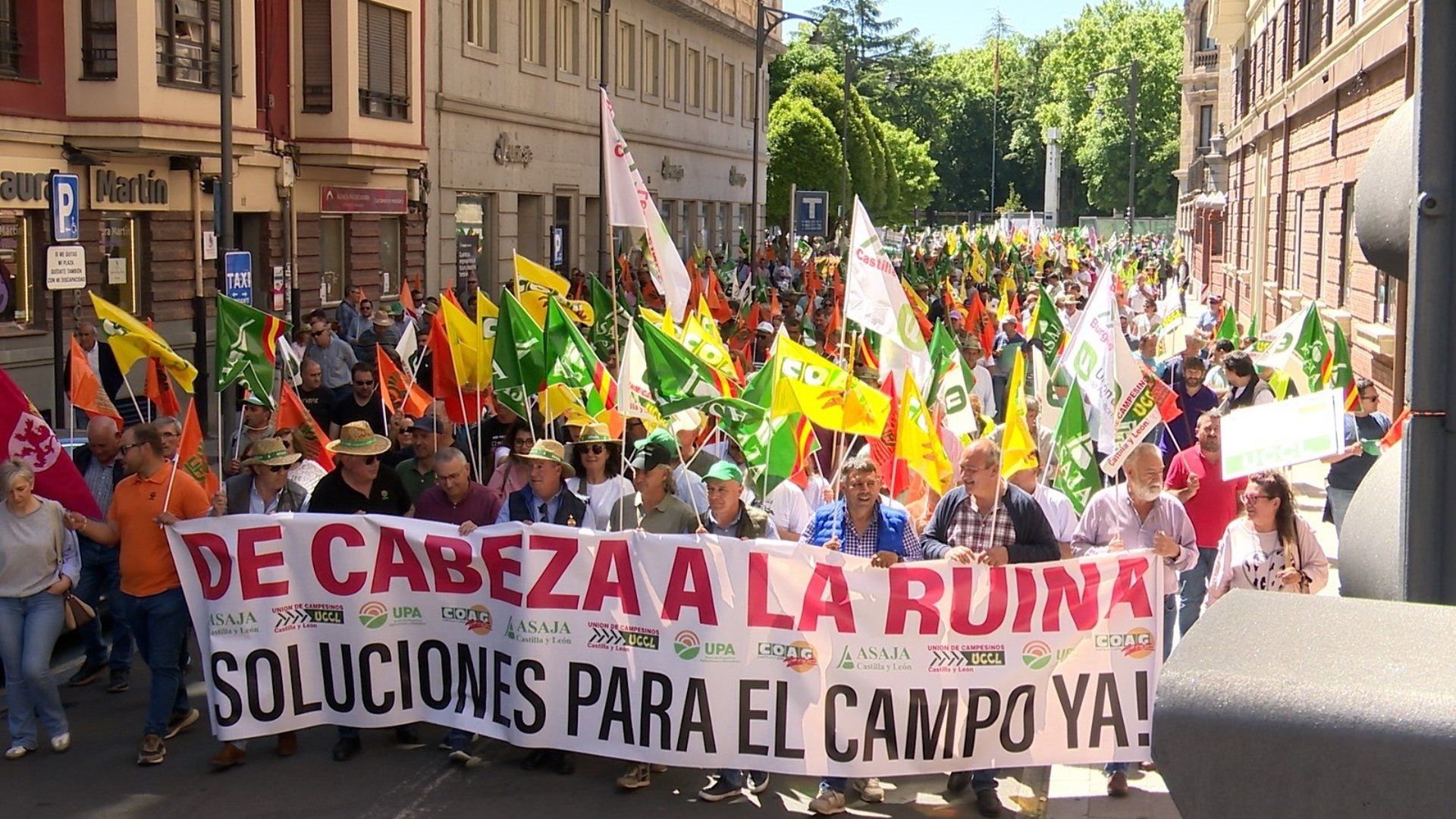 Manifestación de las opas este miércoles en Valladolid. | EUROPA PRESS