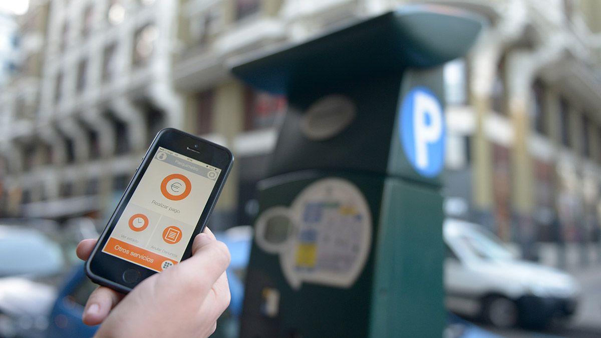 La aplicación 'Telpark' permite el pago telemático de la zona ORA. |