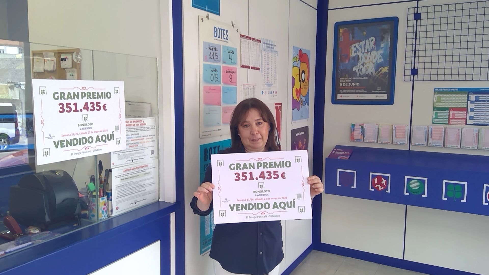 El boleto premiado fue vendido en El Trasgu Pan-Café de Villablino, León. | L.N.C.