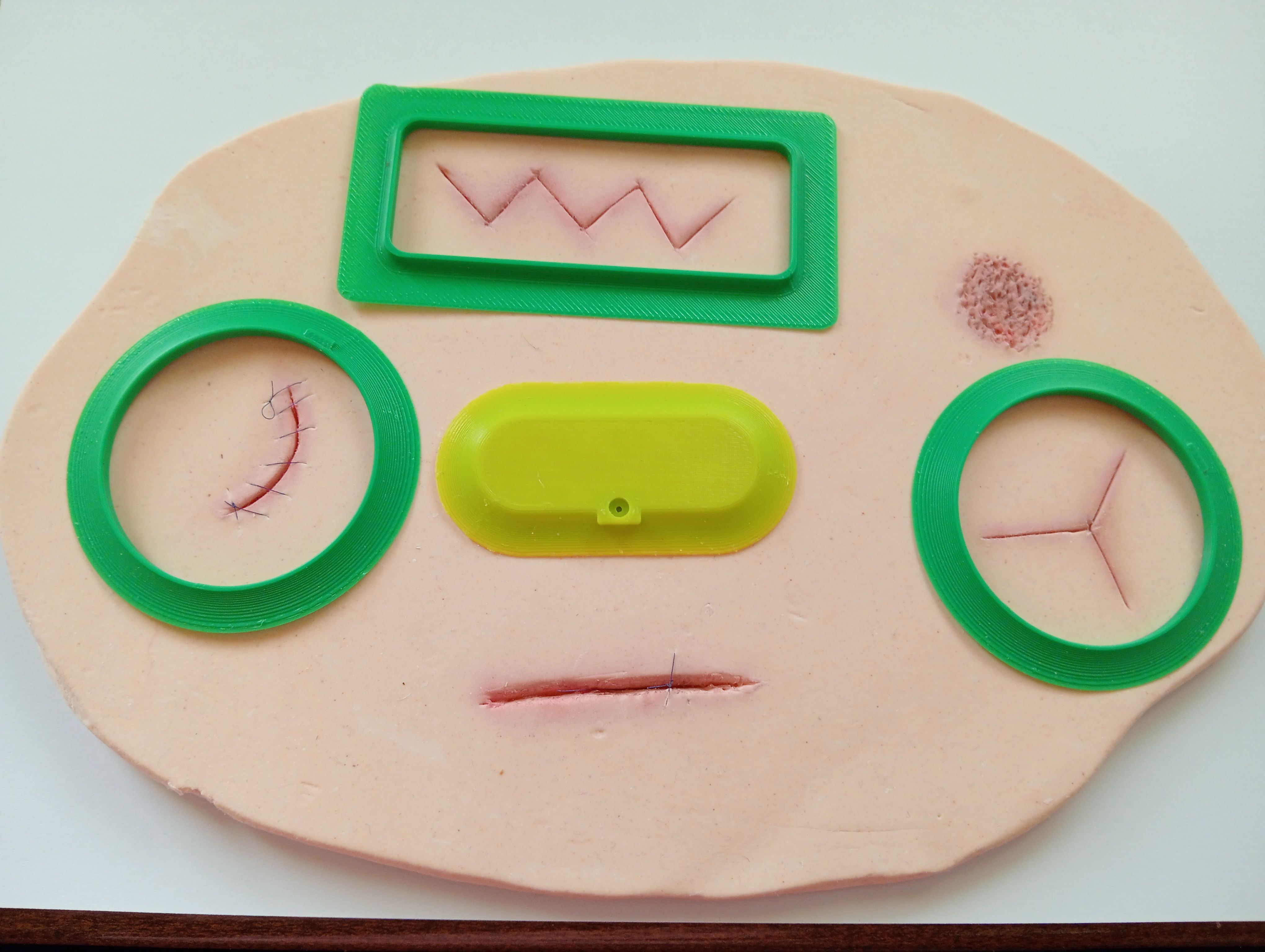 Apósito 3D que ha sido reconocido.
