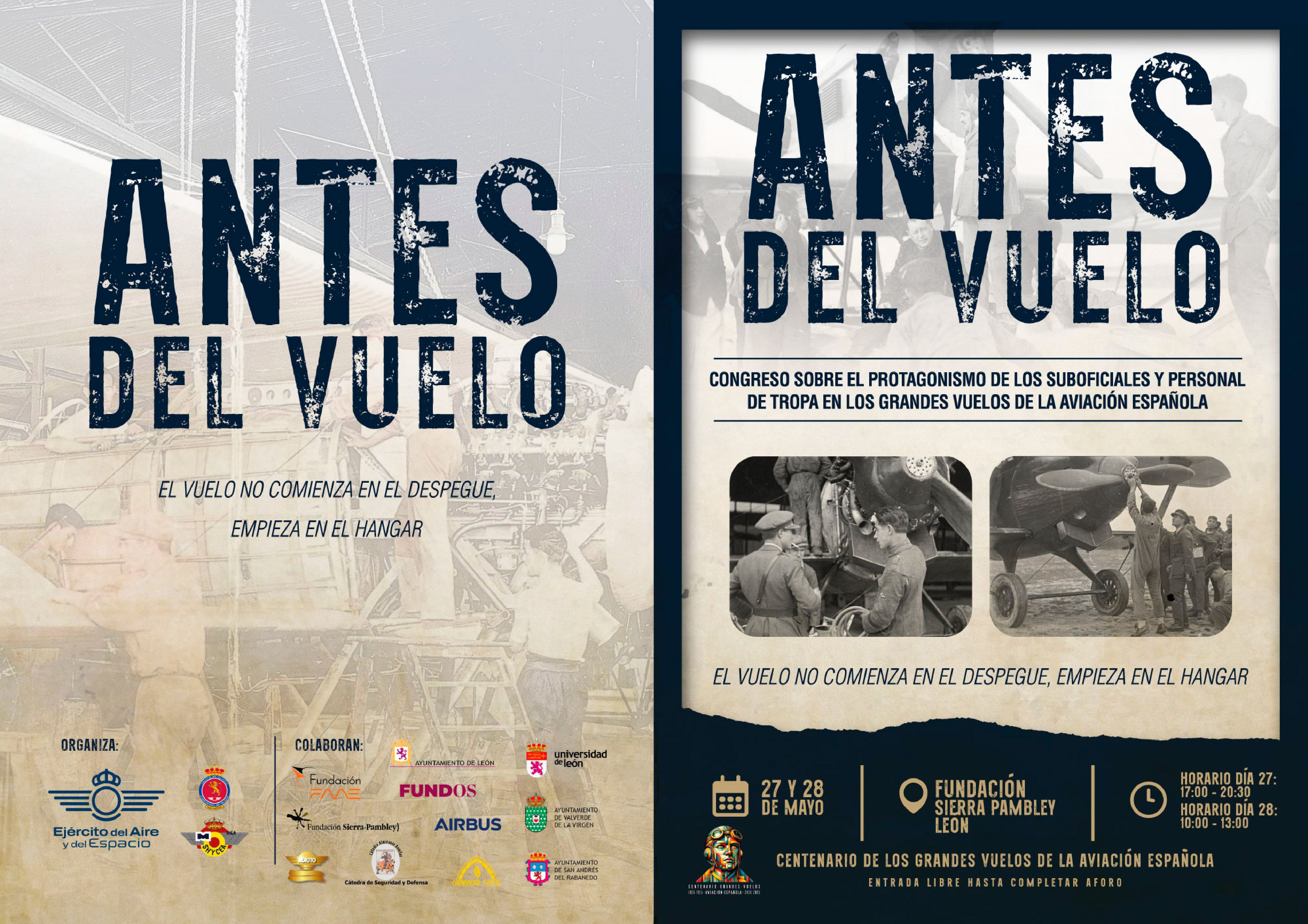 Cartel del congreso Antes del Vuelo.