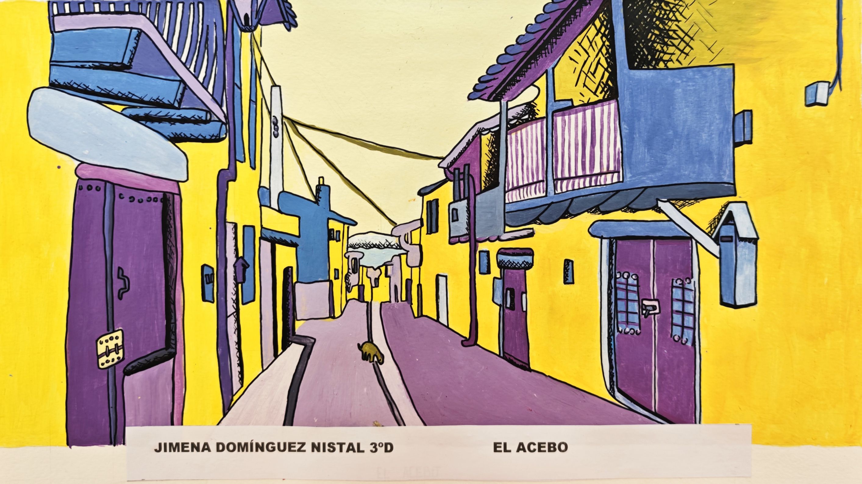 Una de las obras representa los rincones de El Acebo.