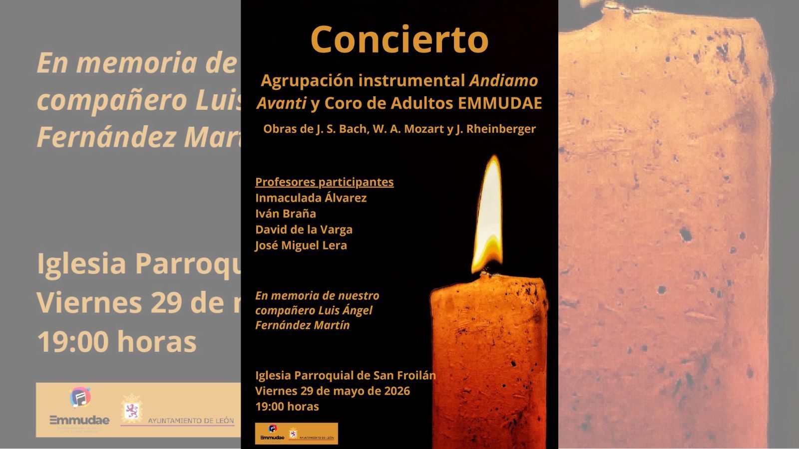 El cartel del evento de este viernes a cargo de Emmudae. El cartel del evento de este viernes a cargo de Emmudae.