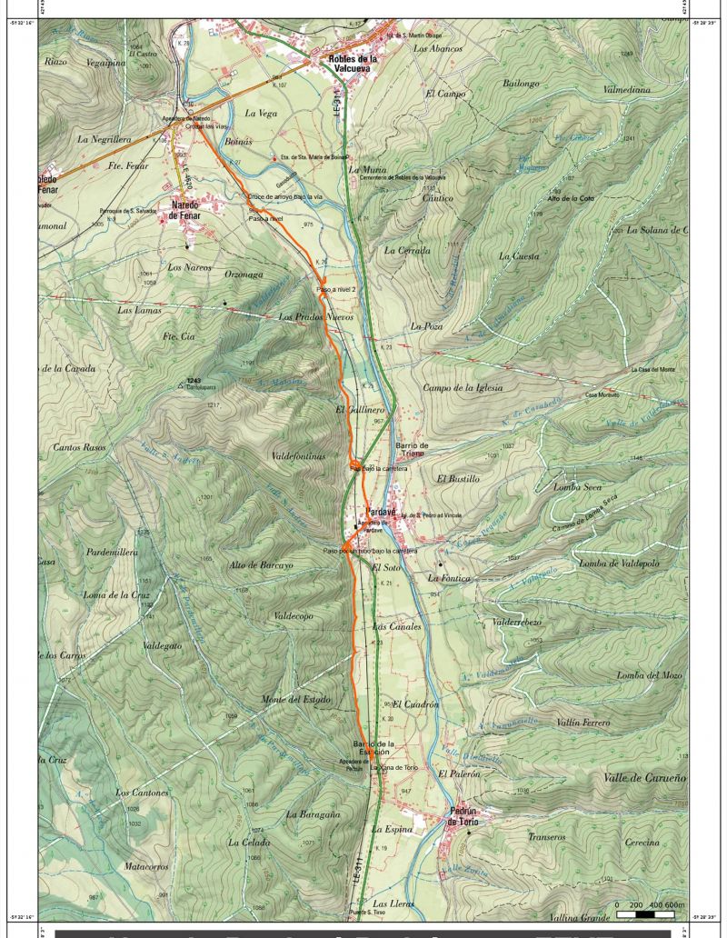 Naredo Pedrún mapa Naredo Pedrún mapa