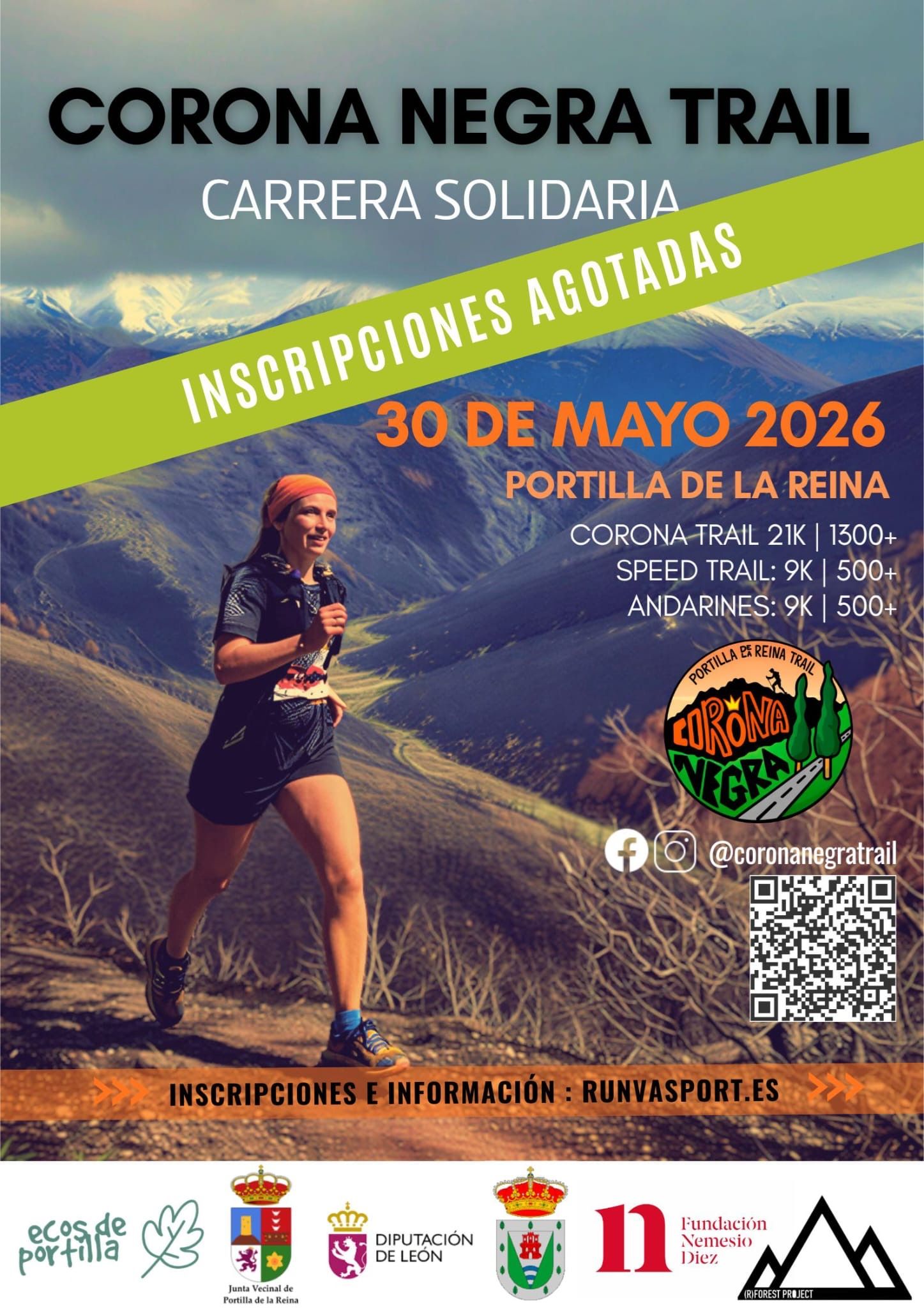 Cartel de la Corona Negra Trail 2026. L.N.C.