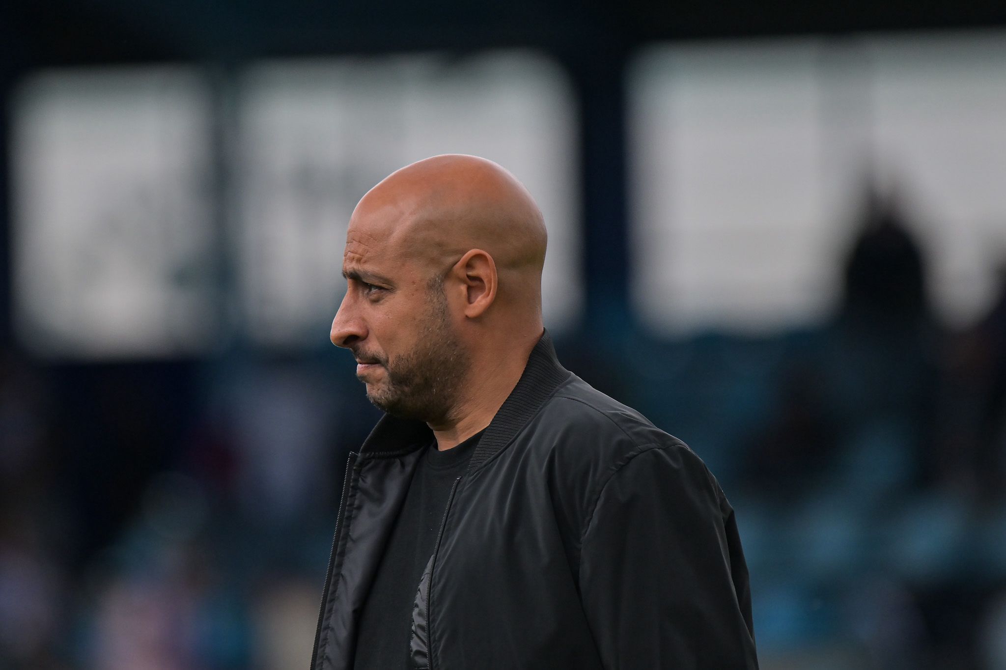 Mehdi Nafti durante uno de los momentos ante el Real Avilés en El Toralín. QUINITO