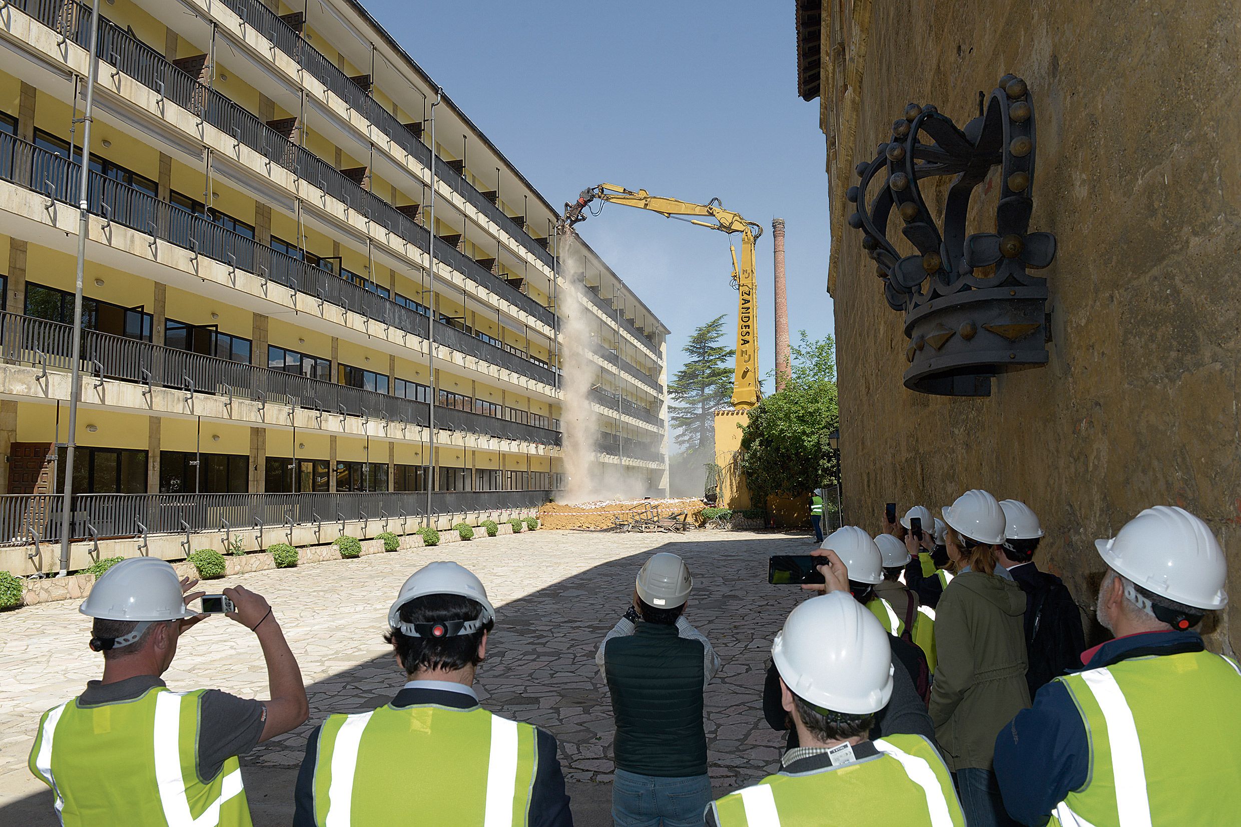 La demolición del edificio más moderno arrancó el 22 de mayo de 2018. | MAURICIO PEÑA
