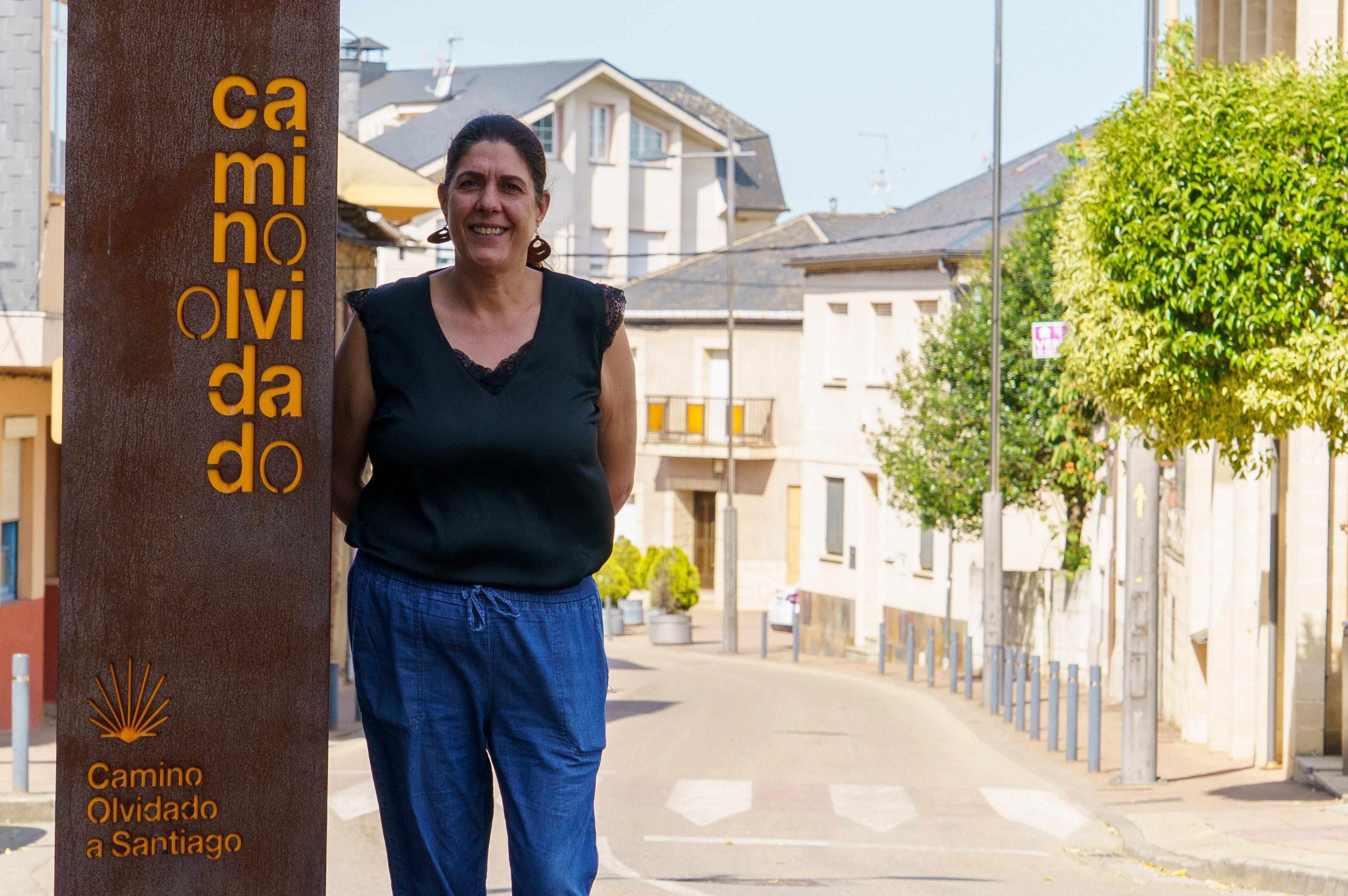 La presidenta de la Asociación Leonesa del Camino Olvidado, Charo Gómez. | CÉSAR SÁNCHEZ (ICAL)