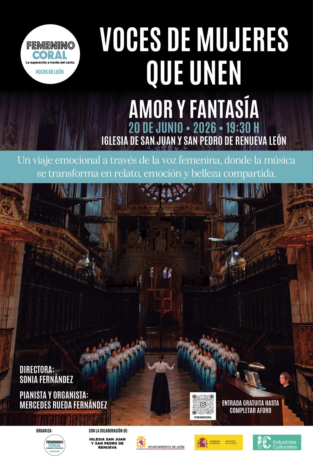 Cartel del concierto "Voces de mujeres que unen: Amor y Fantasía" | L.N.C. Cartel del concierto "Voces de mujeres que unen: Amor y Fantasía" | L.N.C.