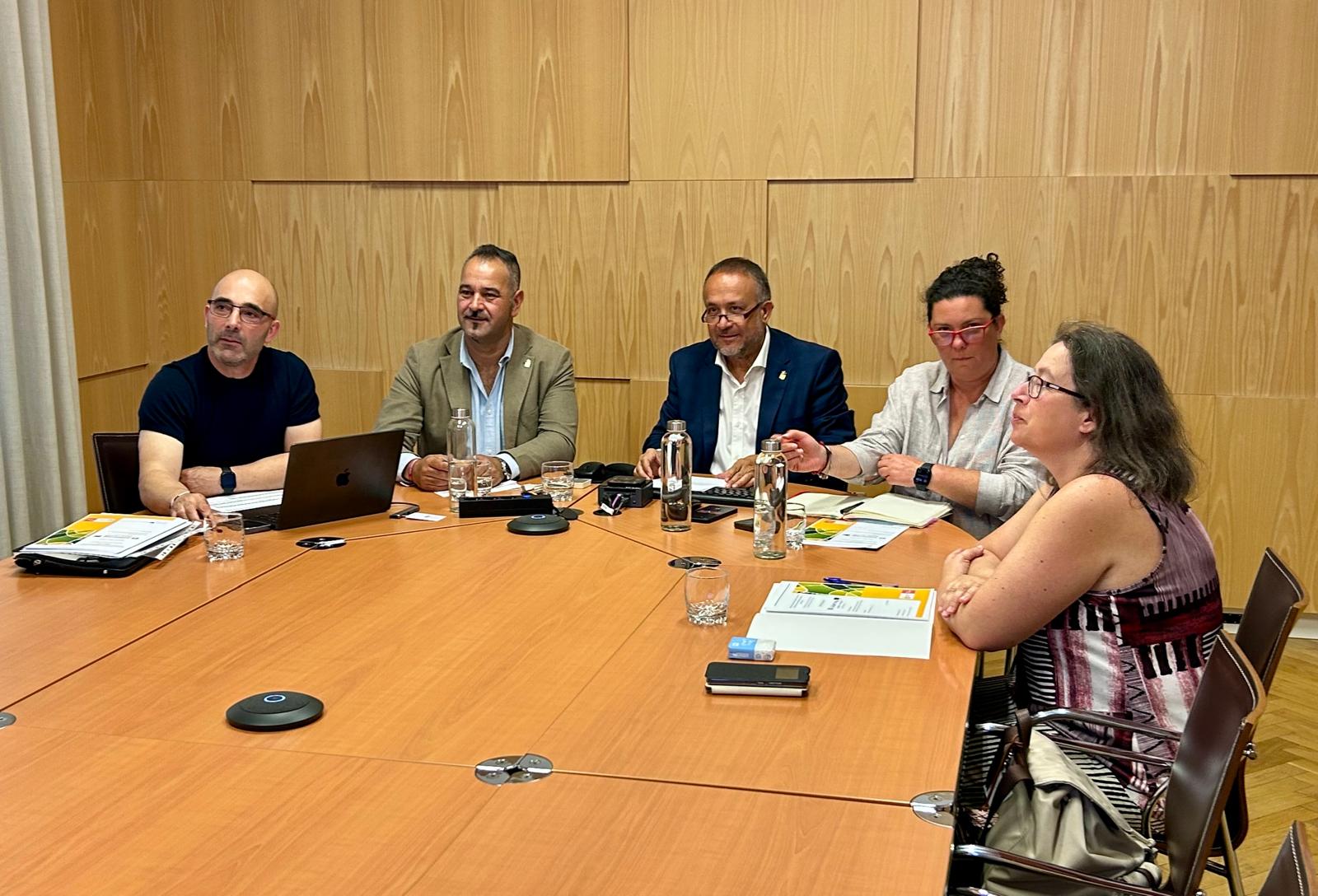 Un instante de la reunión telemática. | L.N.C. Un instante de la reunión telemática. | L.N.C.