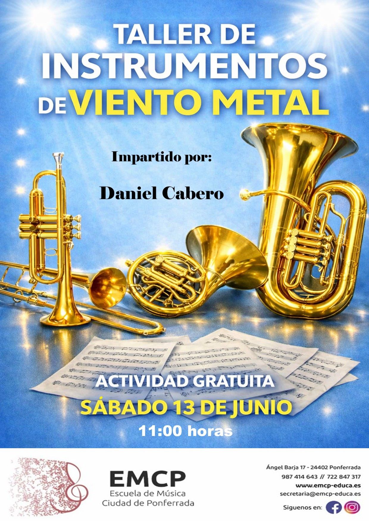 Cartel de la actividad. 