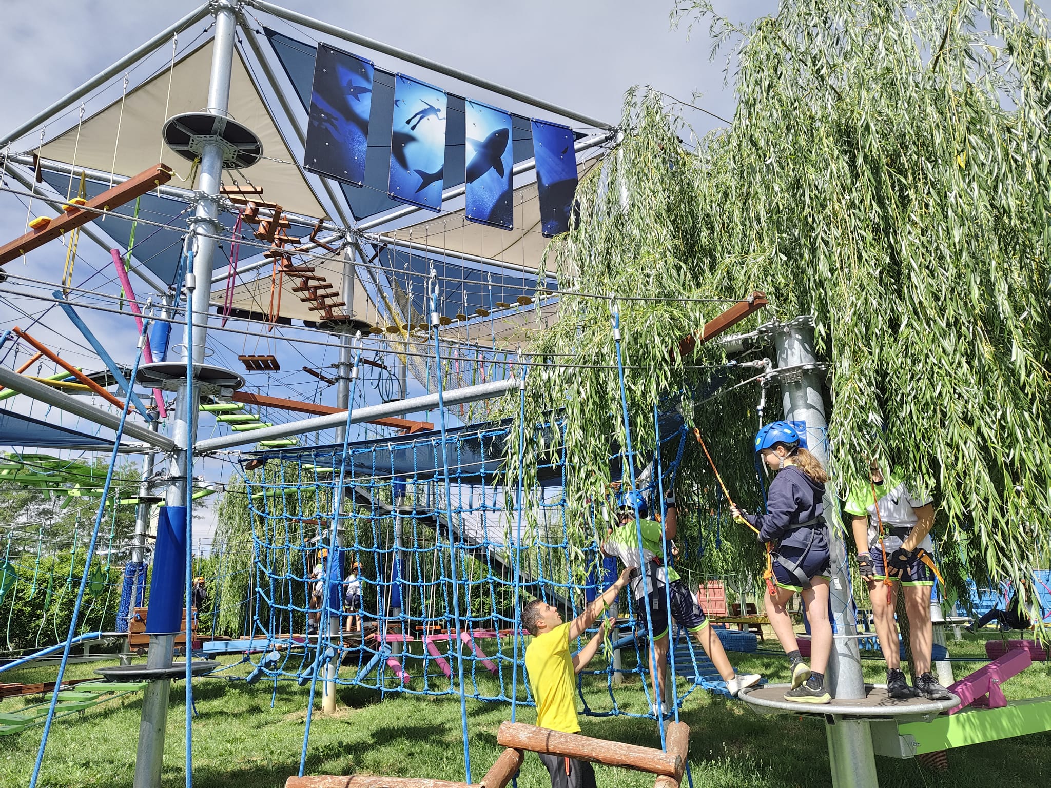 El parque multiaventuras está teniendo numerosas visitas. | L.N.C. El parque multiaventuras está teniendo numerosas visitas. | L.N.C.