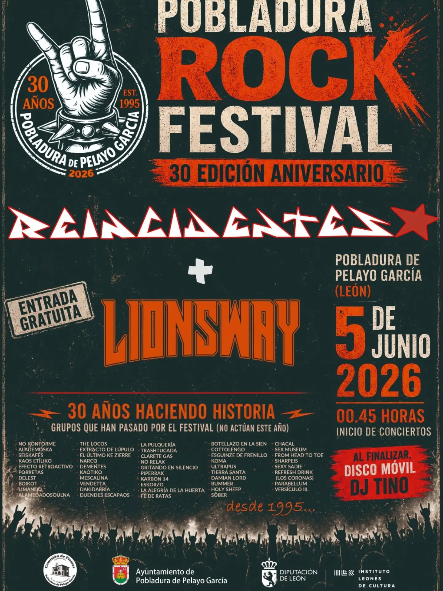 Cartel del XXX Pobladura Rock. | L.N.C.