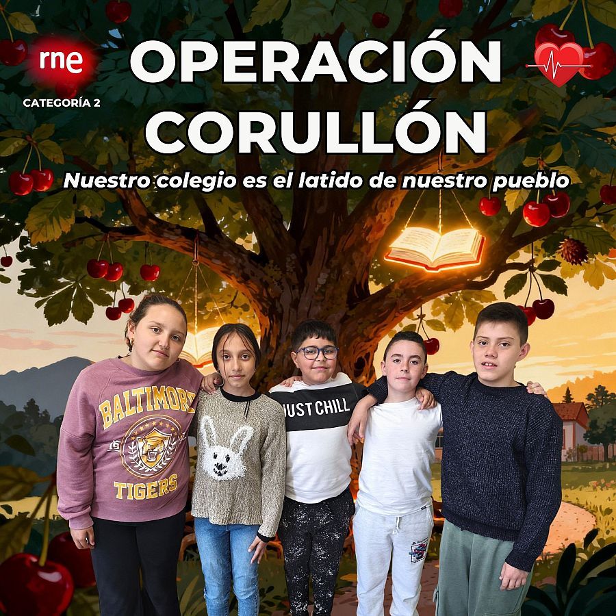 El primero de los reconocimientos llegó para el podcast "Operación Corullón", elaborado por alumnado del CRA Jimena Muñiz.